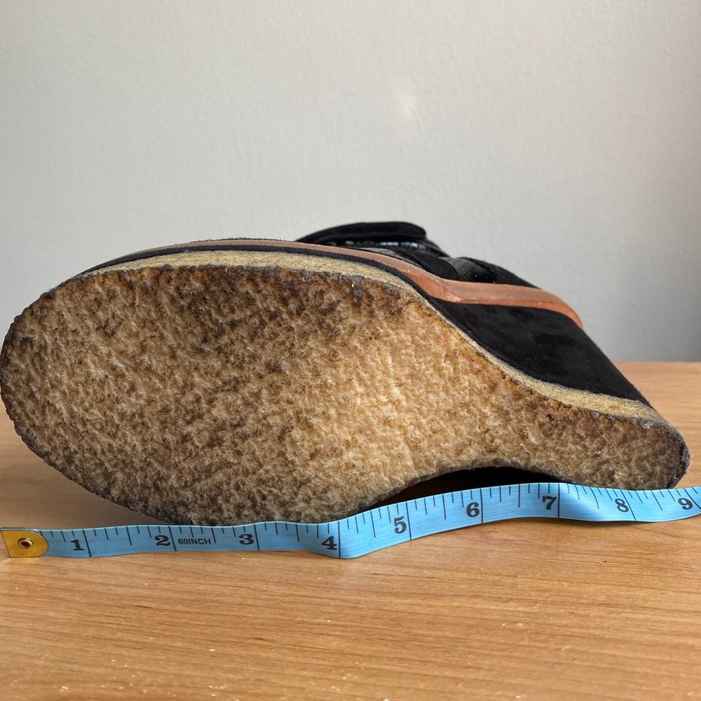 Isabel Marant Black Beckett Sneaker Wedge Heel Size 39 - Picture 15 of 16